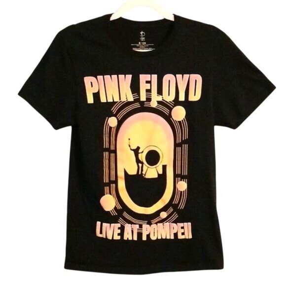 Unisex‎ Pink Floyd Live at Pompeii Black Graphic T-Shirt Size S - Picture 1 of 6